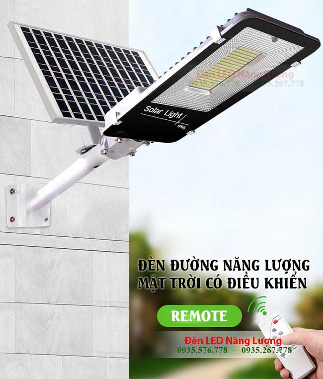đèn đường led năng lượng mặt trời có điều khiển bằng remote
